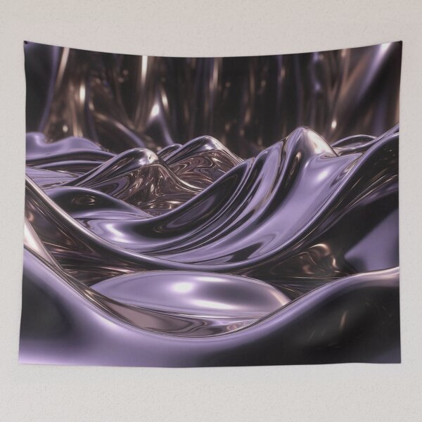 Item preview, Deep Purple Glossy Fluid Metal Texture designed and sold by IntelliMindDesigns.