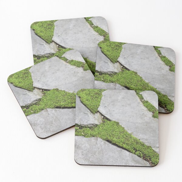 Item preview, Vibrant Green Moss on Grey Stepping Stones designed and sold by 27Tammy27.