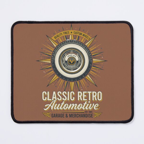 Item preview, Classic Whitewall Car Tire Vintage Sunburst Hot Rod Art designed and sold by RetroRewind Studio.