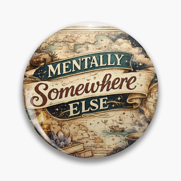 Item preview, Mentally Somewhere Else designed and sold by Candlelit Catastrophes.
