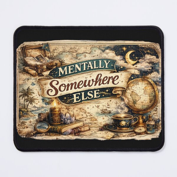 Item preview, Mentally Somewhere Else designed and sold by Candlelit Catastrophes.