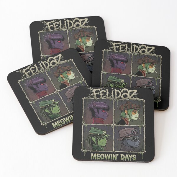 Item preview, Felidaz Meowin Days Funny Grunge Cat Band Parody designed and sold by Brilleking.