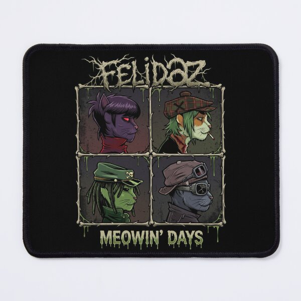 Item preview, Felidaz Meowin Days Funny Grunge Cat Band Parody designed and sold by Brilleking.