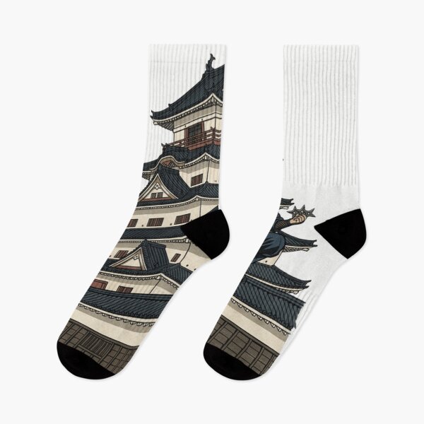 Item preview, Ninja on the Castle Roof: Vintage Woodblock Style Illustration designed and sold by vekotpu.