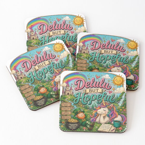 Item preview, Delulu But Hopeful designed and sold by Candlelit Catastrophes.