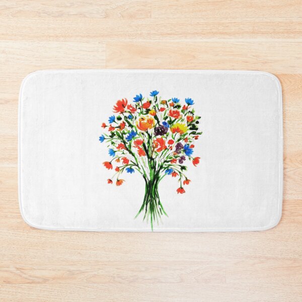Item preview, Vibrant Watercolor Flower Bouquet Print designed and sold by Little Bloom Studio.