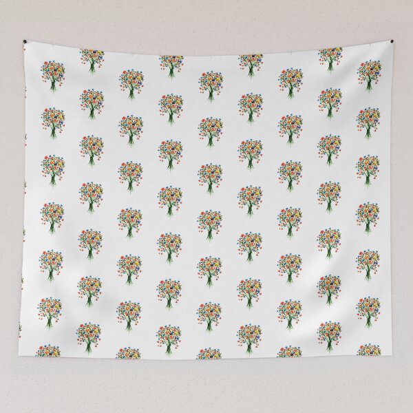 Item preview, Vibrant Watercolor Flower Bouquet Print designed and sold by Little Bloom Studio.