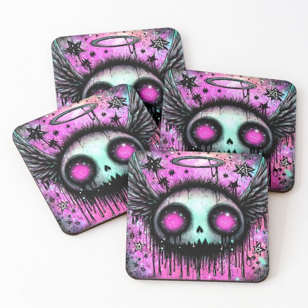 Item preview, Cosmic Skull Angel  Dark Witchy Drip Art designed and sold by DonaldWaltersxx.