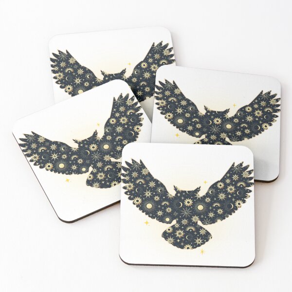 Item preview, Cosmic Celestial Owl Mystical Starry Night Sky designed and sold by QuirkyCloud Designs.