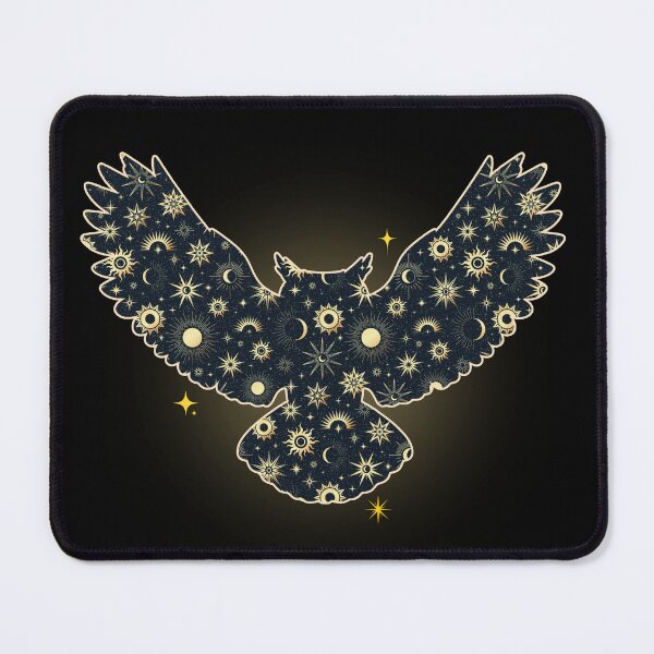 Item preview, Cosmic Celestial Owl Mystical Starry Night Sky designed and sold by QuirkyCloud Designs.