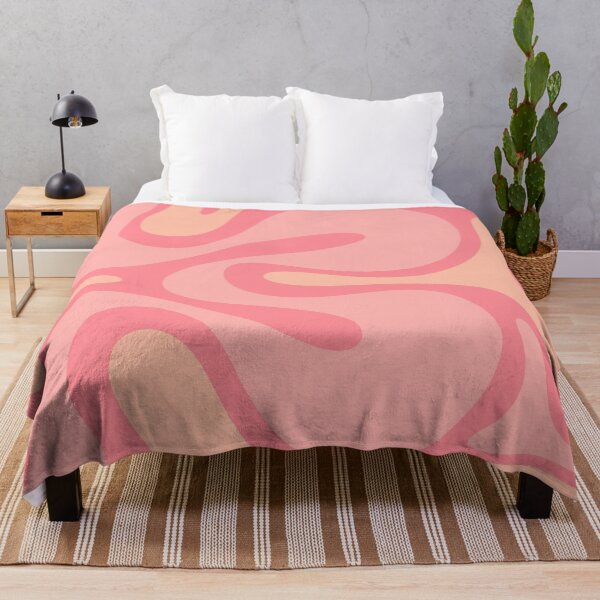 Item preview, Groovy Abstract Smooth Contours Retro Contemporary Pattern in Pink Tones designed and sold by kierkegaard.