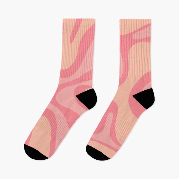 Item preview, Groovy Abstract Smooth Contours Retro Contemporary Pattern in Pink Tones designed and sold by kierkegaard.