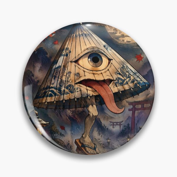 Item preview, Chōchin Obake Under the Autumn Moon | Japanese Yokai Lantern Spirit Art designed and sold by kaxymax.