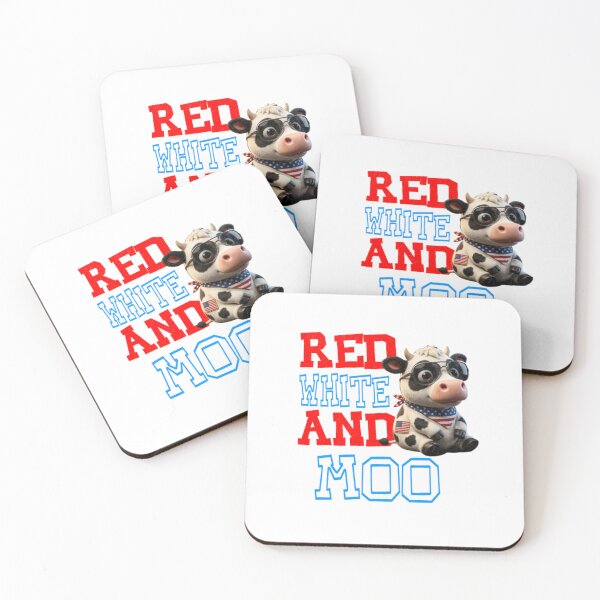 Item preview, Red White and Moo 4th of July  designed and sold by TheEndDesign.