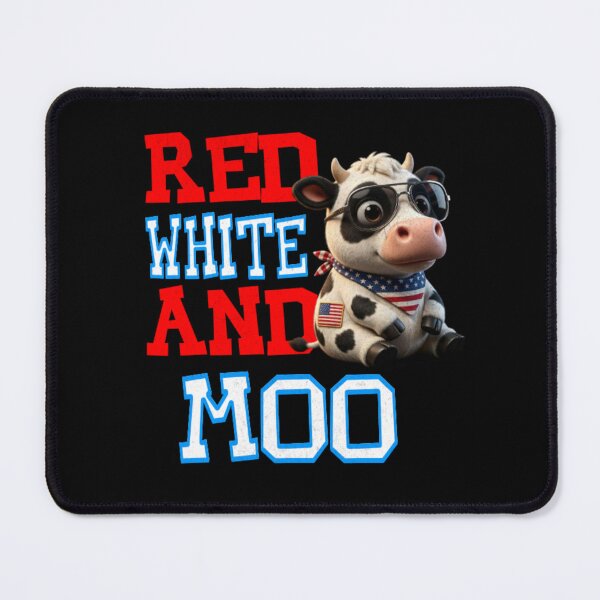 Item preview, Red White and Moo 4th of July designed and sold by TheEndDesign.