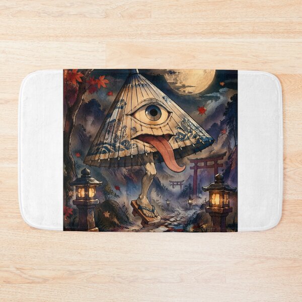 Item preview, Chōchin Obake Under the Autumn Moon | Japanese Yokai Lantern Spirit Art designed and sold by kaxymax.