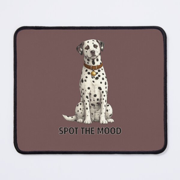 Item preview, Dalmatian Dog Funny Pun Shirt - Spot The Mood Cute Spotted Puppy Gift for Dog Lovers Dog Mom Dog Dad Pet Owner designed and sold by ArtByTripti.