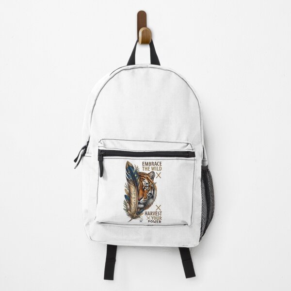 Item preview, Boho Tiger Face Feather Embrace The Wild designed and sold by Sovereign Supply Co..