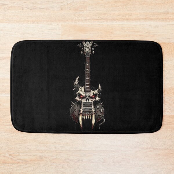 Item preview, Demon Skull Guitar — Creepy Heavy Metal Dark Art designed and sold by David Mateo ArtWorks.
