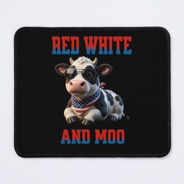 Item preview, Red White and Moo 4th of July designed and sold by TheEndDesign.