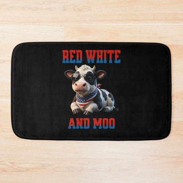Item preview, Red White and Moo 4th of July  designed and sold by TheEndDesign.