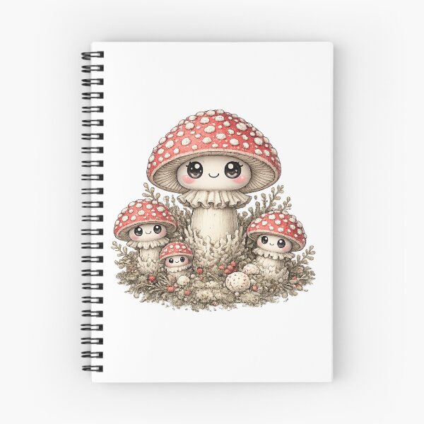 Item preview, Cute Amanita Muscaria Mushroom – Haeckel Inspired Kawaii Forest Fungus Illustration designed and sold by Extravanganzza.