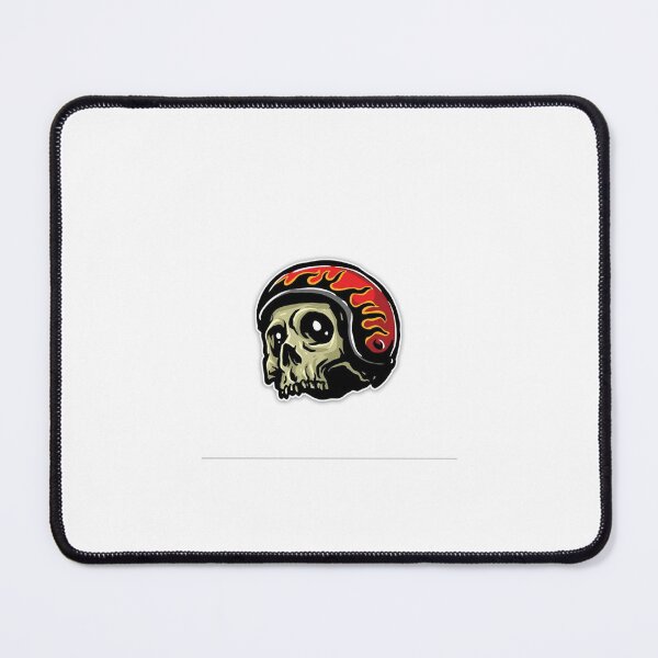 Item preview, Vintage Flaming Skeleton Biker Skull designed and sold by PriyanshuxM.