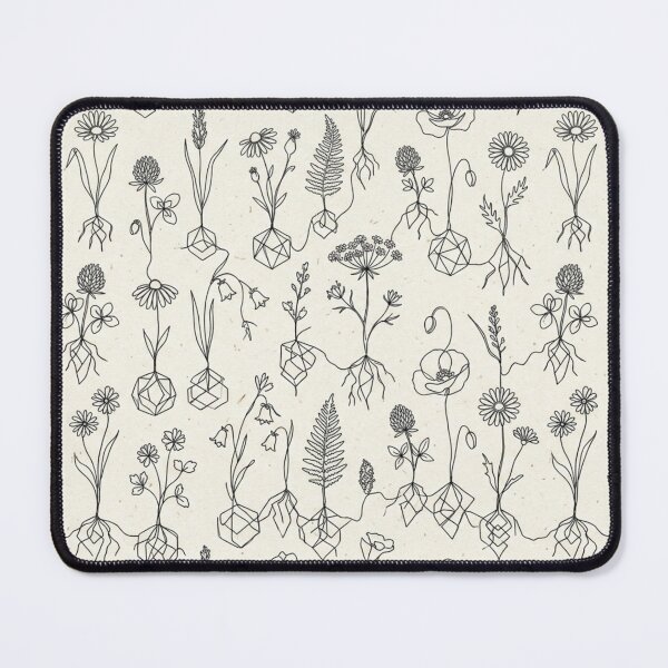Item preview, The Wildflower Blueprint - Continuous Line Meadow Flowers Pattern designed and sold by InnerwayStudio.