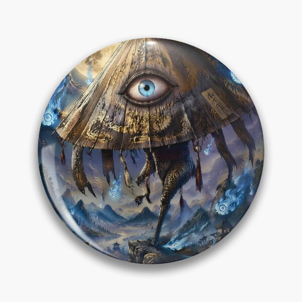 Item preview, Ancient Chōchin Obake Under the Full Moon | Dark Japanese Yokai Art designed and sold by kaxymax.