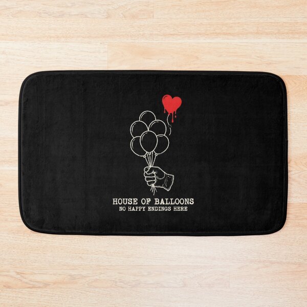 Item preview, Melancholy Dripping Heart with Gloved Hand Illustration and House Of Balloons Text designed and sold by SplashTastic.