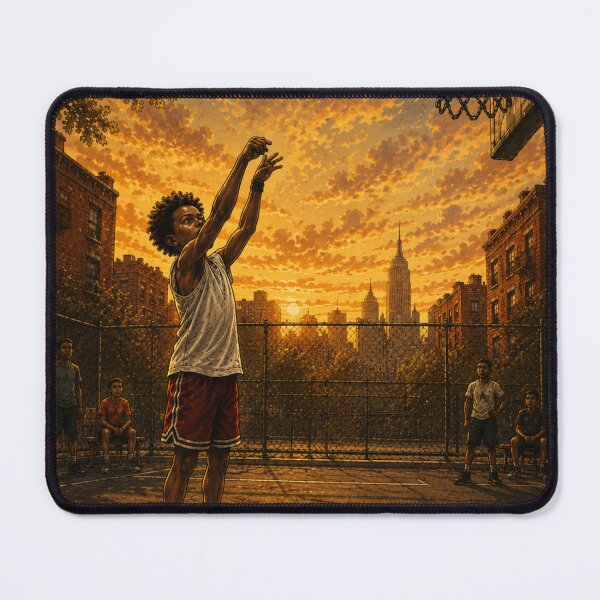 Item preview, Chain Net Free Throw – Street Basketball Poster designed and sold by DrizzyV.