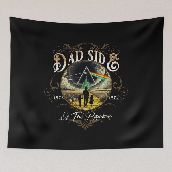 Item preview, Dad Side of the Rainbow Retro Rock Dad designed and sold by Nacho Average Designs.