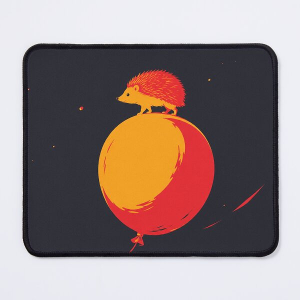 Item preview, Hedgehog on a Balloon – Minimal Whimsical Art designed and sold by DrizzyV.