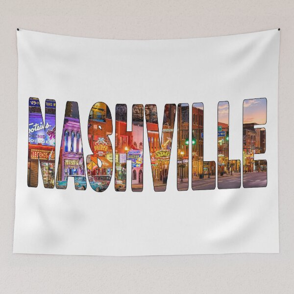 Item preview, NASHVILLE - Tennessee Early Evening Neon Lights Broadway Downtown designed and sold by Adam Gormley.