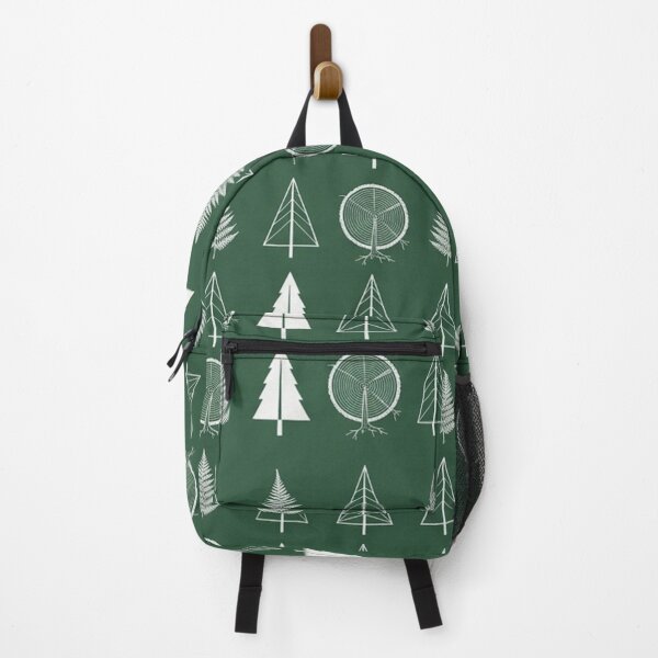 Item preview, The Forest Code - Minimalist Pine Trees & Fern Blueprint Pattern designed and sold by InnerwayStudio.