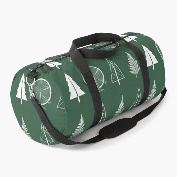 Item preview, The Forest Code - Minimalist Pine Trees & Fern Blueprint Pattern designed and sold by InnerwayStudio.