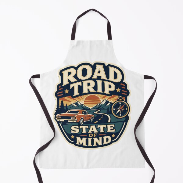 Item preview, Road Trip State Of Mind Retro Travel Badge designed and sold by ArtsyExplorer.