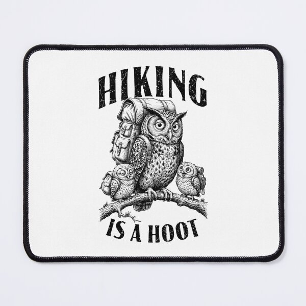 Item preview, Hiking Is A Hoot Owl Mom Dad Kids Funny Hiker Camping designed and sold by GrandeDuc.