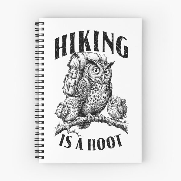 Item preview, Hiking Is A Hoot Owl Mom Dad Kids Funny Hiker Camping designed and sold by GrandeDuc.