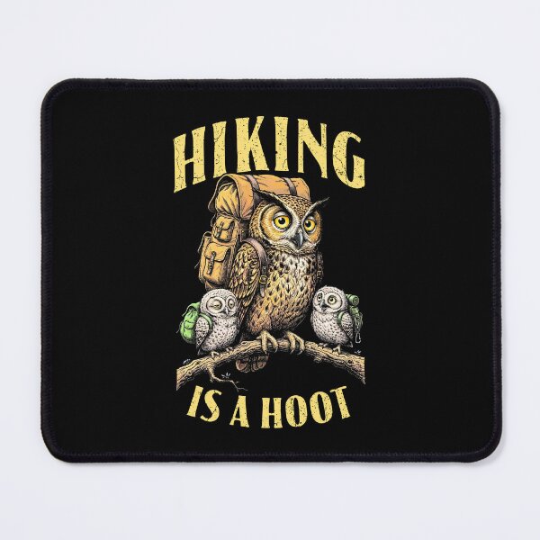 Item preview, Hiking Is A Hoot Owl Mom Dad Kids Funny Hiker Camping designed and sold by GrandeDuc.