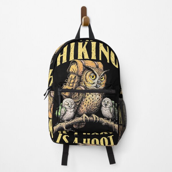 Item preview, Hiking Is A Hoot Owl Mom Dad Kids Funny Hiker Camping designed and sold by GrandeDuc.