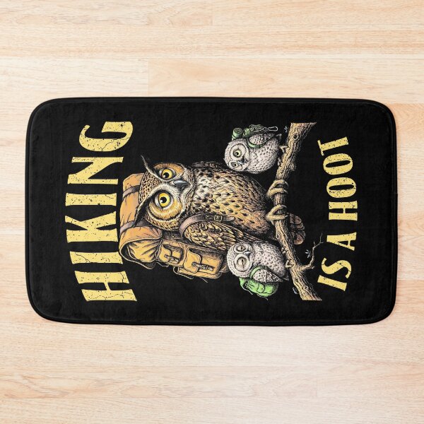 Item preview, Hiking Is A Hoot Owl Mom Dad Kids Funny Hiker Camping designed and sold by GrandeDuc.