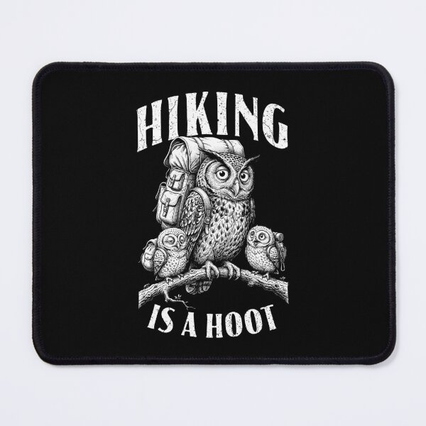 Item preview, Hiking Is A Hoot Owl Mom Dad Kids Funny Hiker Camping designed and sold by GrandeDuc.