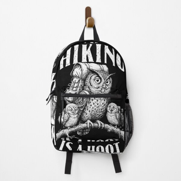 Item preview, Hiking Is A Hoot Owl Mom Dad Kids Funny Hiker Camping designed and sold by GrandeDuc.