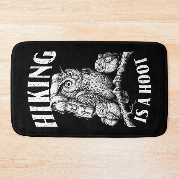 Item preview, Hiking Is A Hoot Owl Mom Dad Kids Funny Hiker Camping designed and sold by GrandeDuc.