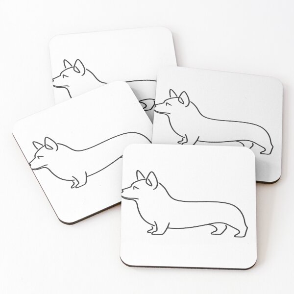 Item preview, Corgi Minimalist Heritage Silhouette Art designed and sold by tineldesign.
