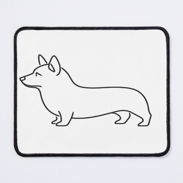 Item preview, Corgi Minimalist Heritage Silhouette Art designed and sold by tineldesign.