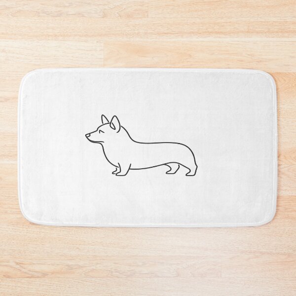 Item preview, Corgi Minimalist Heritage Silhouette Art designed and sold by tineldesign.