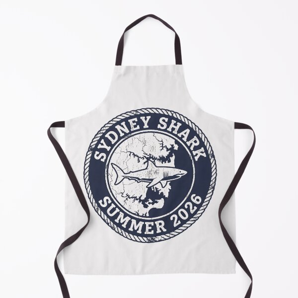 Item preview, Sydney Shark Summer 2026 with Great White Shark and Distressed Nautical Emblem designed and sold by SplashTastic.