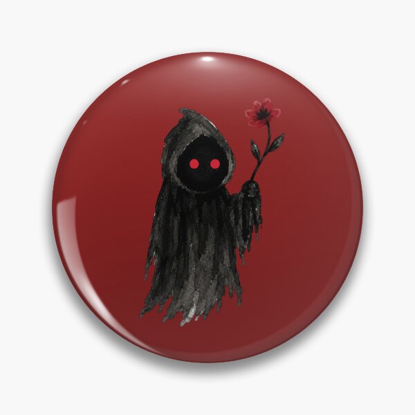 Item preview, Grim Reaper Red Flower Dark Cute Sticker designed and sold by bosamji.